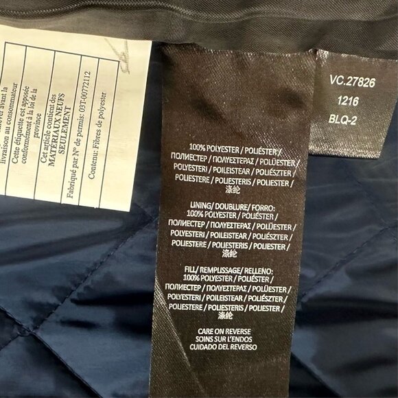 Stormtech Performance Jacket Mens Sz M Bushwick Quilted Utility Snap Front Blue - Picture 9 of 12